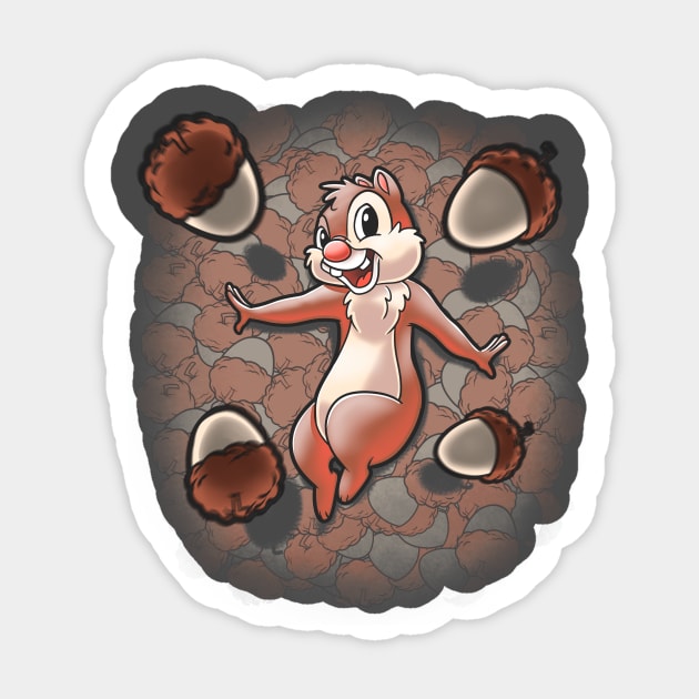 Nuts beauty Sticker by Cromanart